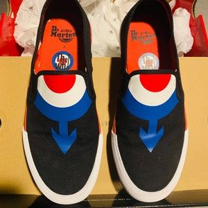 Dr. Martens THE WHO TOOMEY canvas slip-on Size 7 Women, SZ 7, Doc Martens